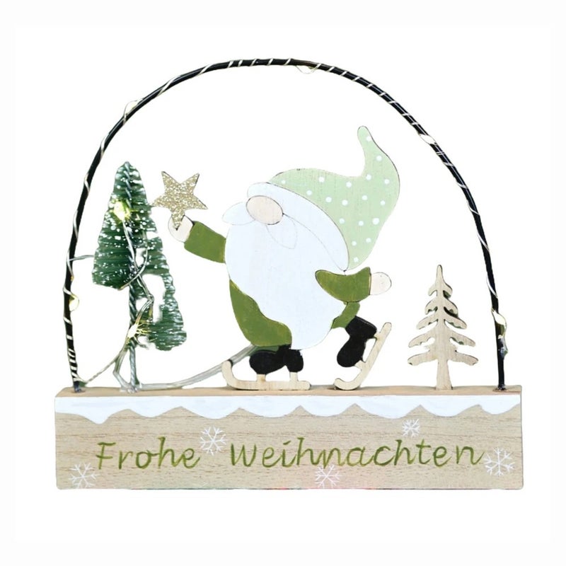 Bluejw Christmas Wooden Night Light - Exquisite Design, Warm LED Glow - Holiday Decorative Night Lights - Image 2